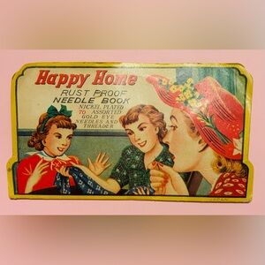 Happy Home Vintage Needle Book